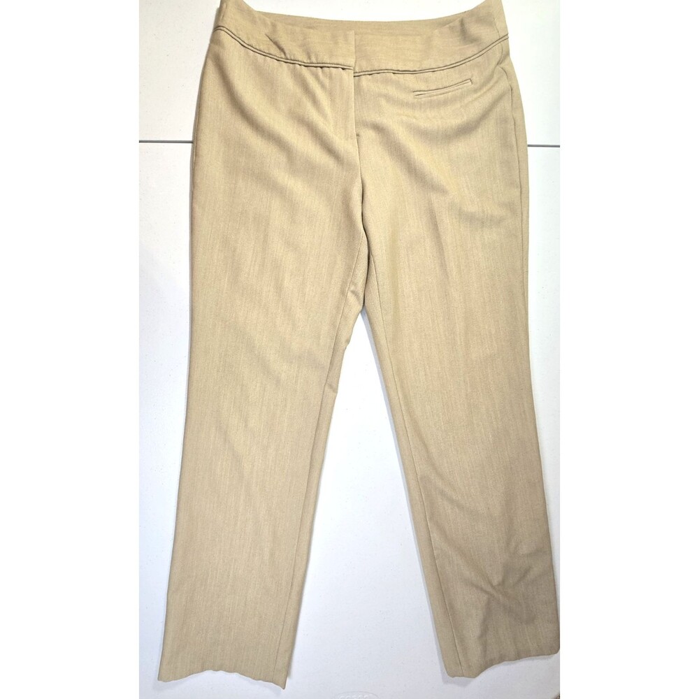 Cato Contemporary Dress Slacks Beige Womens Size 6 pants Buisness, Office